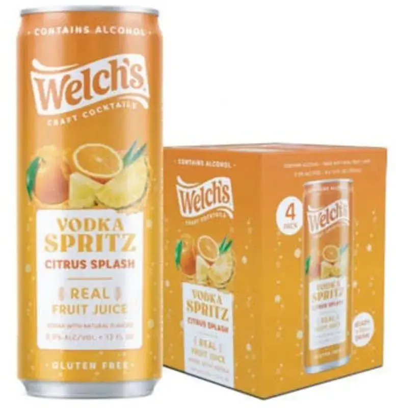 Welch's Vodka Spritz Citrus Splash 4Pk bottle
