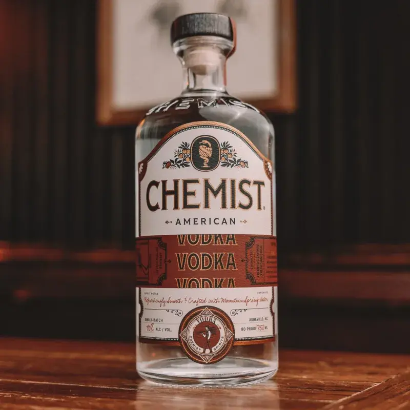 Chemist American Vodka bottle